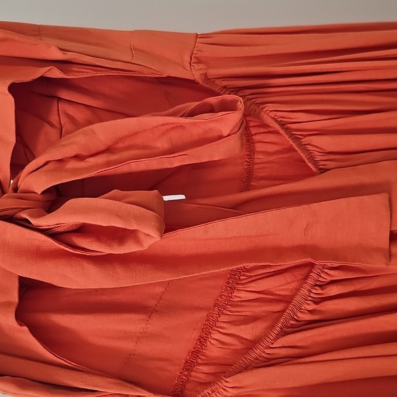 Cupshe Vibrant Orange Maxi Dress womens size small - Picture 5 of 7